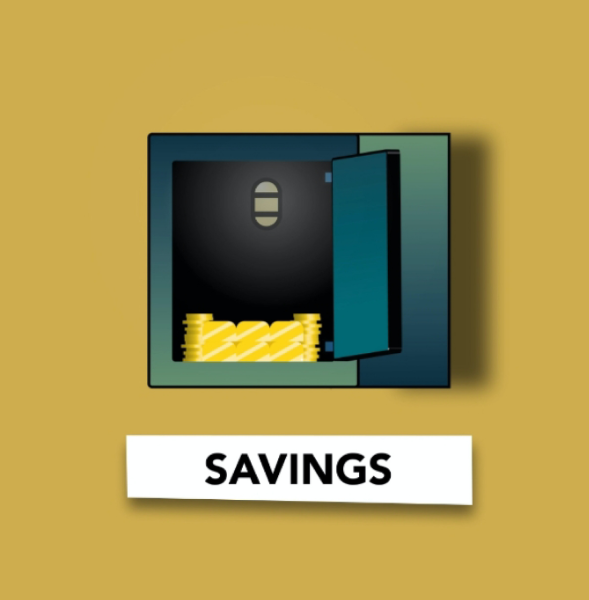 Illustration-of-steel-safe-with-money-for-saving